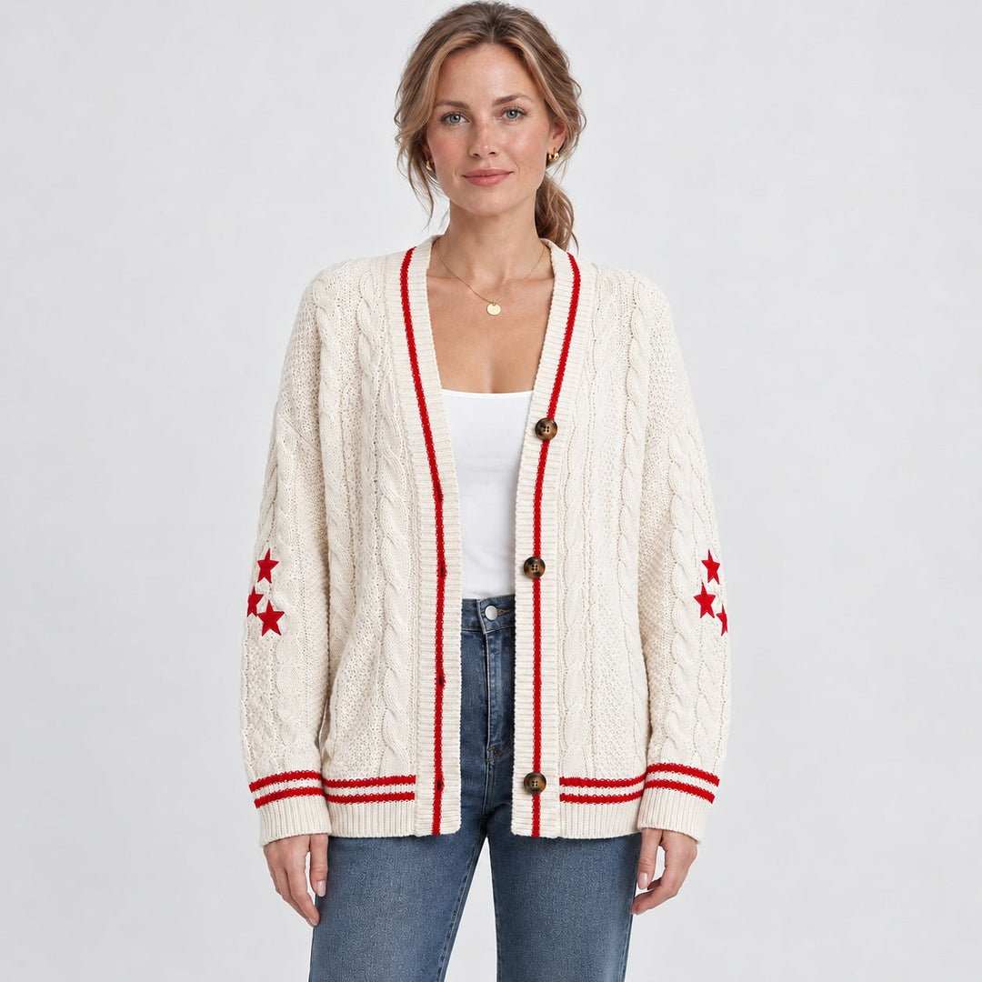 Velwyn Cable-Knit Cardigan