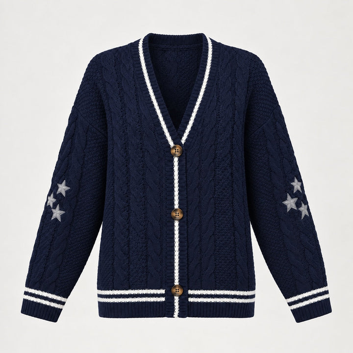 Velwyn Cable-Knit Cardigan