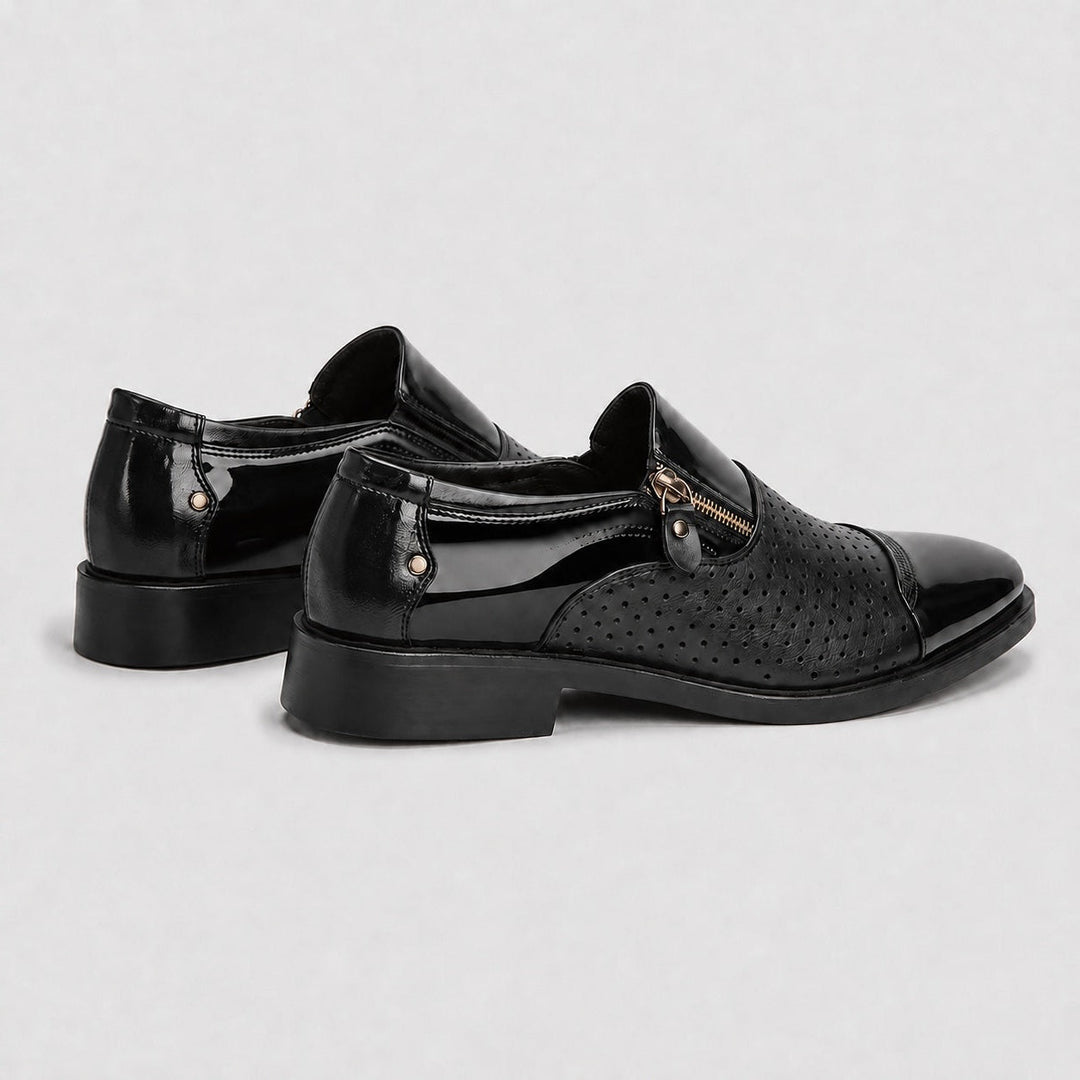 Veston Patent Perforated Loafers