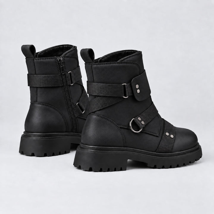 Ravel Leather Combat Boots