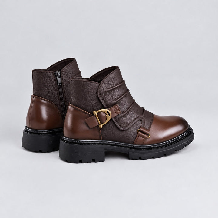 Mavron Leather Ankle Boots