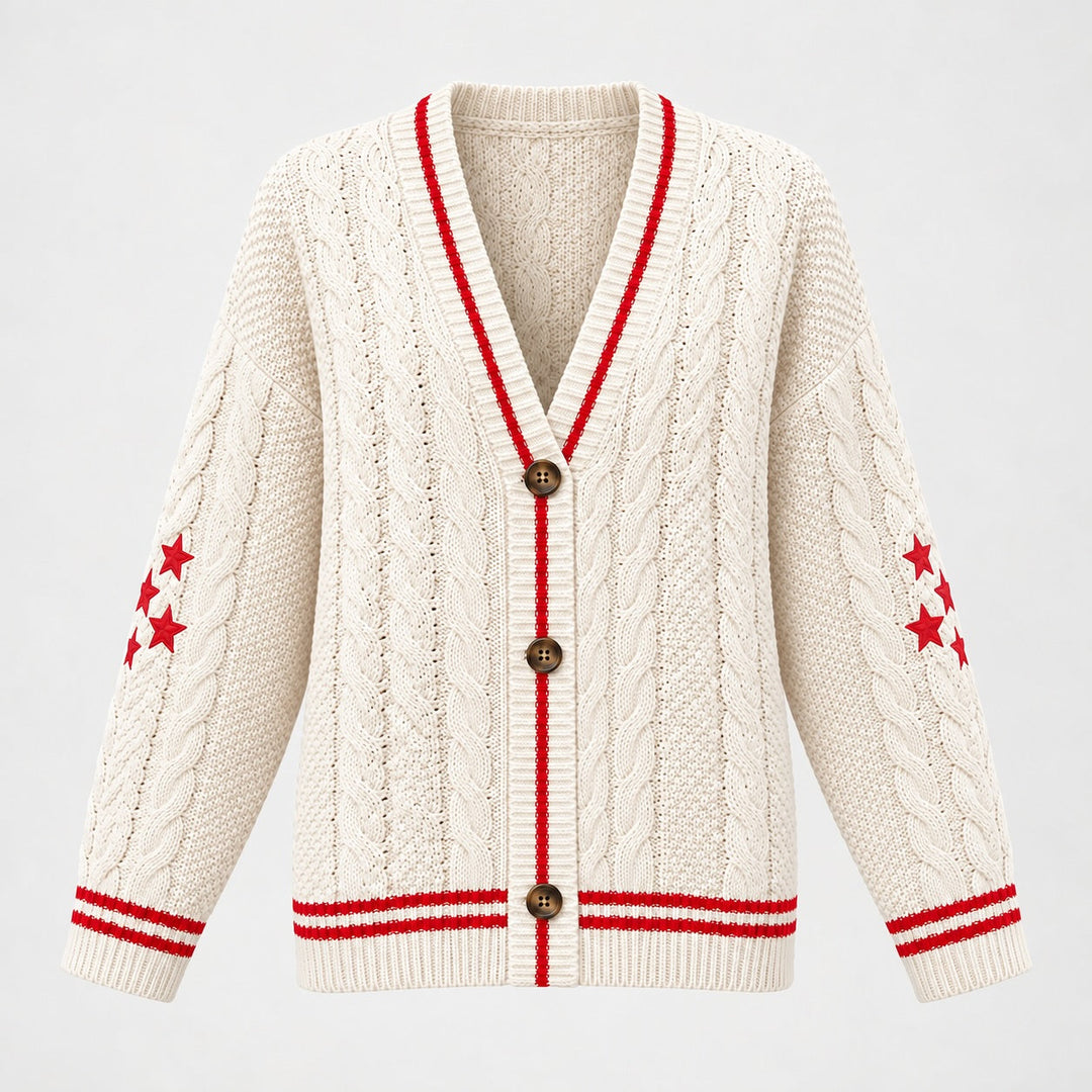 Velwyn Cable-Knit Cardigan