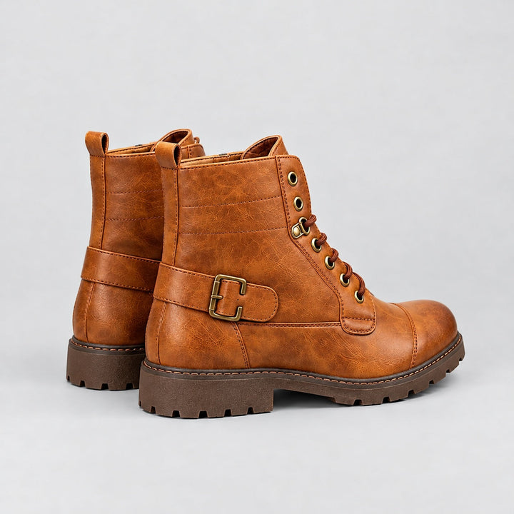 Voran Leather Combat Boots