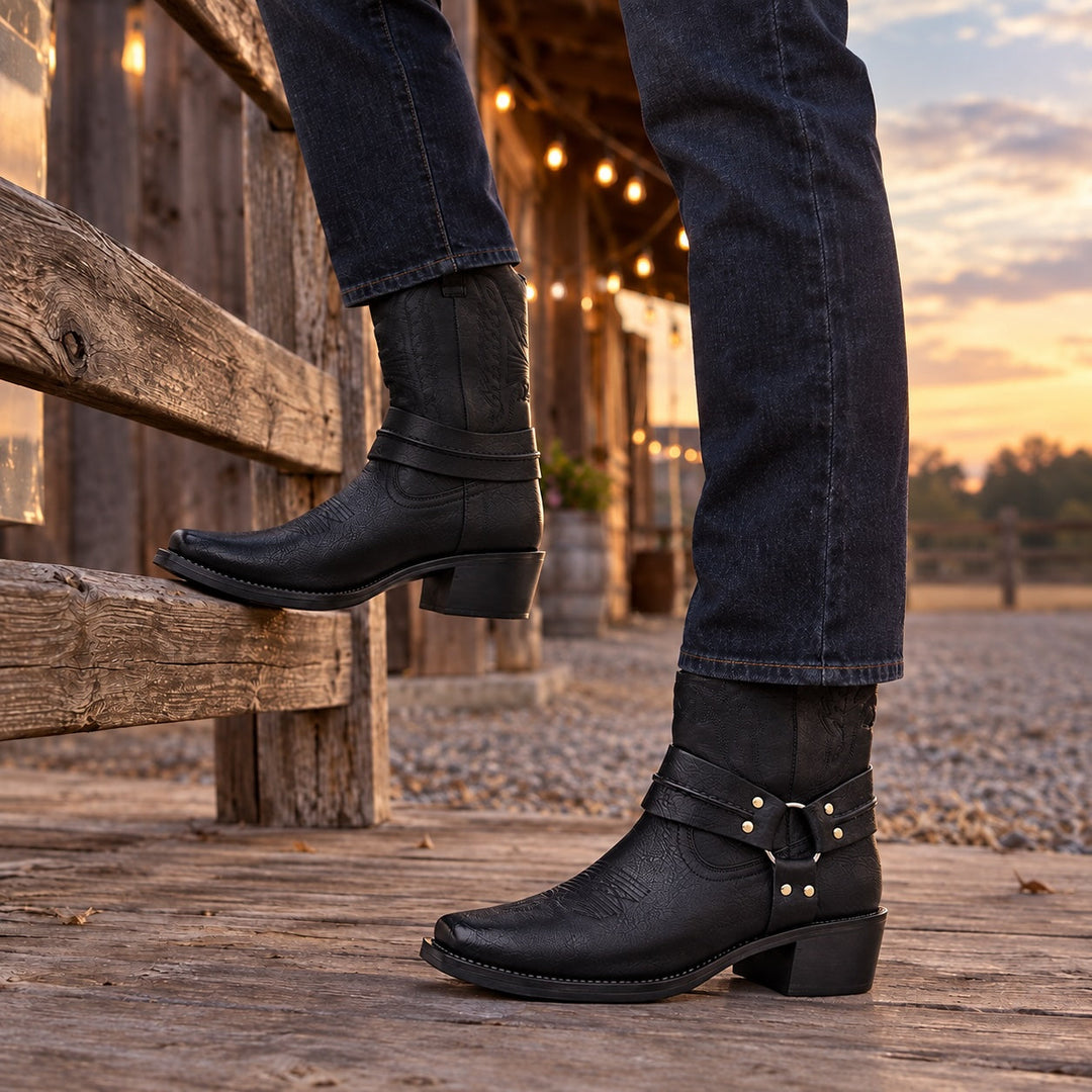 Vallero Leather Western Boots