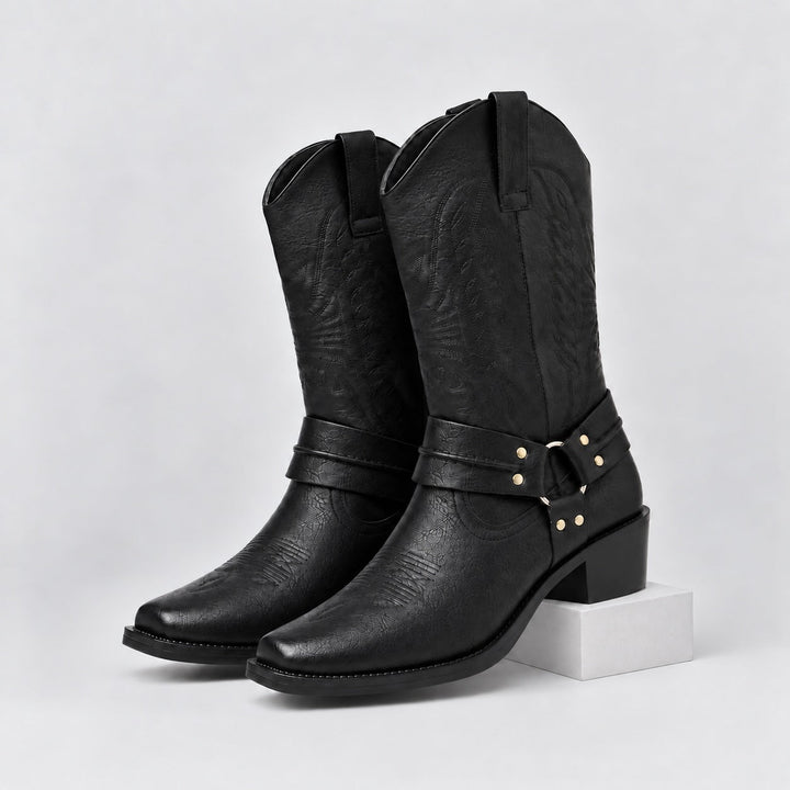 Vallero Leather Western Boots