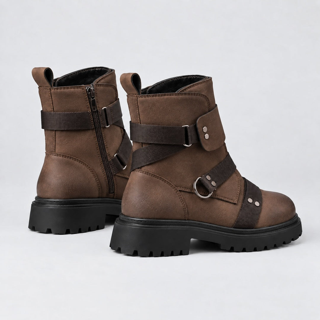 Ravel Leather Combat Boots