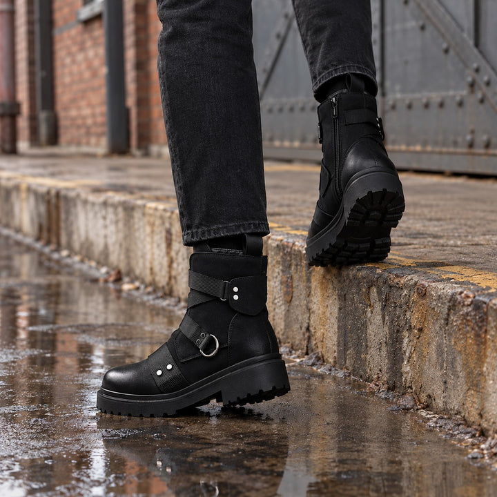 Ravel Leather Combat Boots
