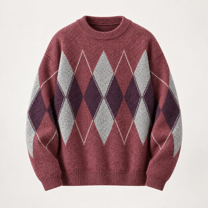 Halden Argyle Knit Sweater