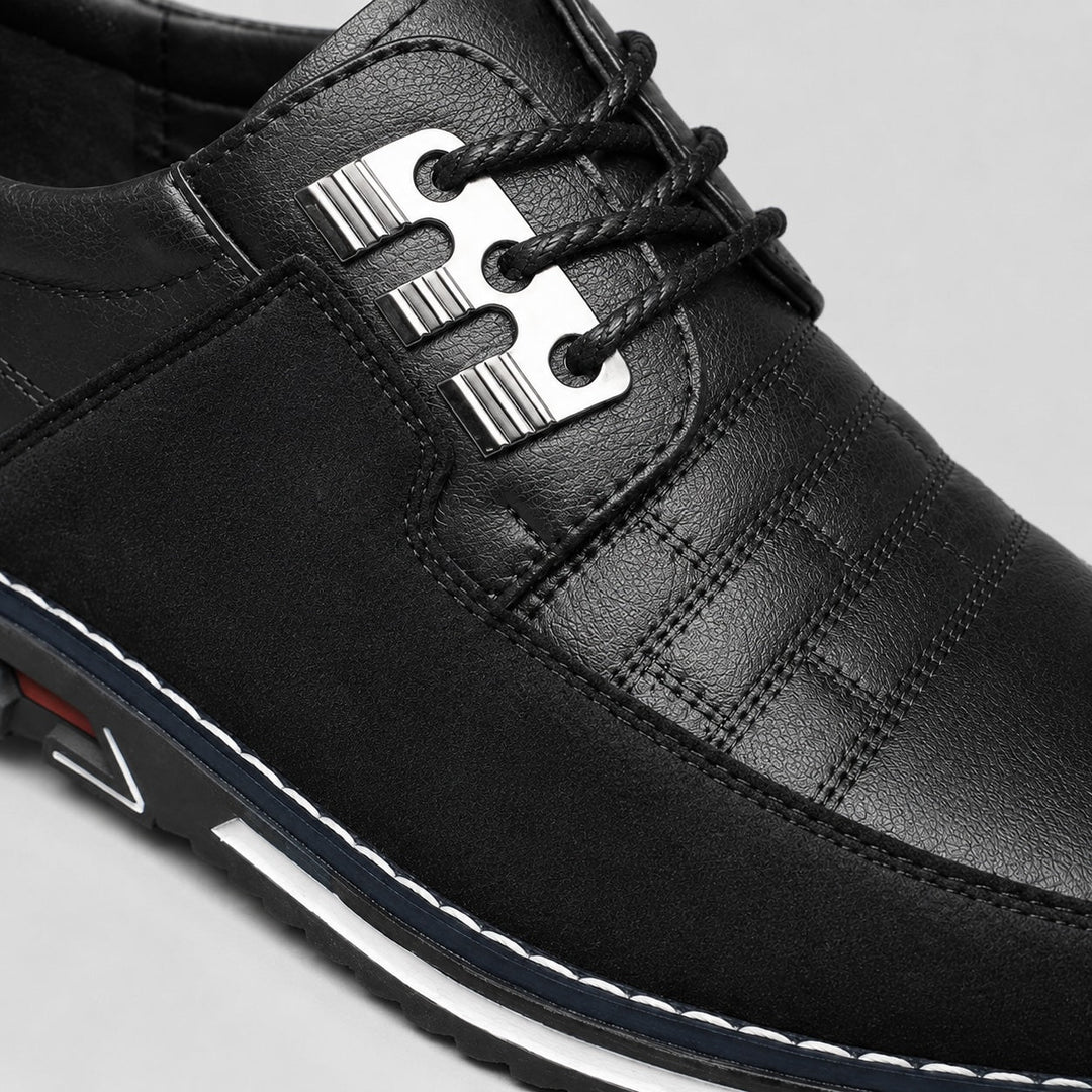 Craven Quilted Suede Derby Shoes