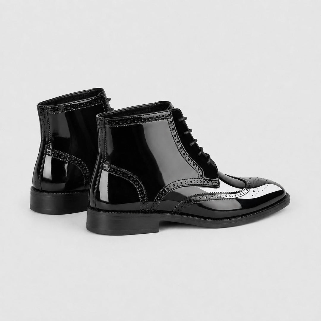 Calloran Leather Brogue Ankle Boots