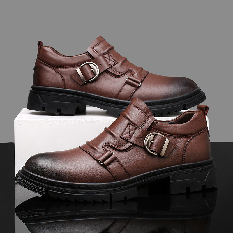 Ardent Leather Monk Strap Shoes