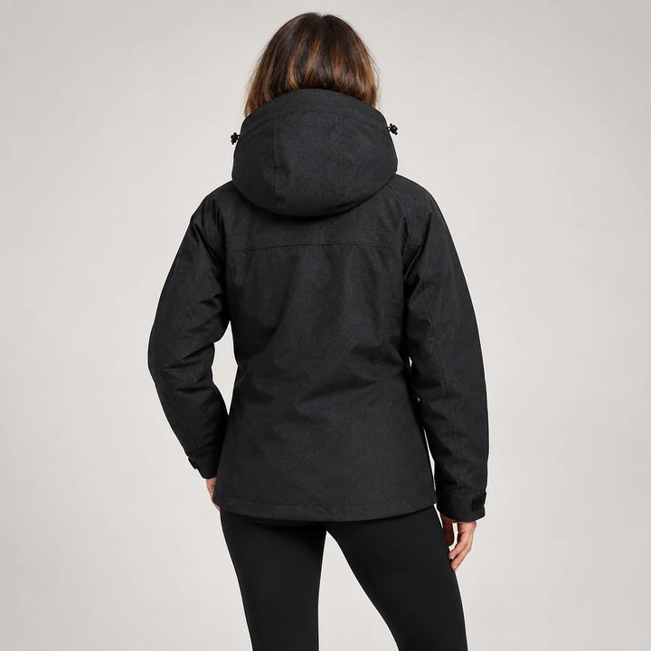 Brindal Hooded Shell Jacket — Black (apparel back)