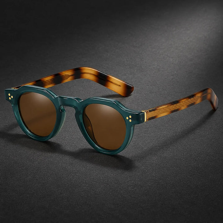 Delvano Capri Sunglasses — Blue/brown (sunglasses hero)