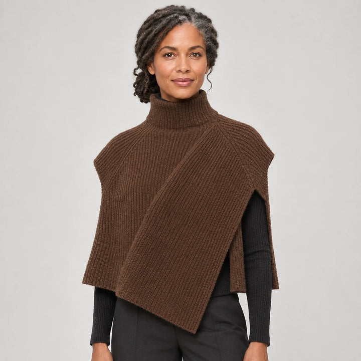 Broden Wool Blend Sweater — Brown (apparel detail)