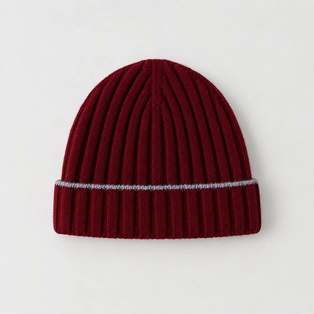 Dalton Wool Beanie — Burgundy (headwear solo alt)