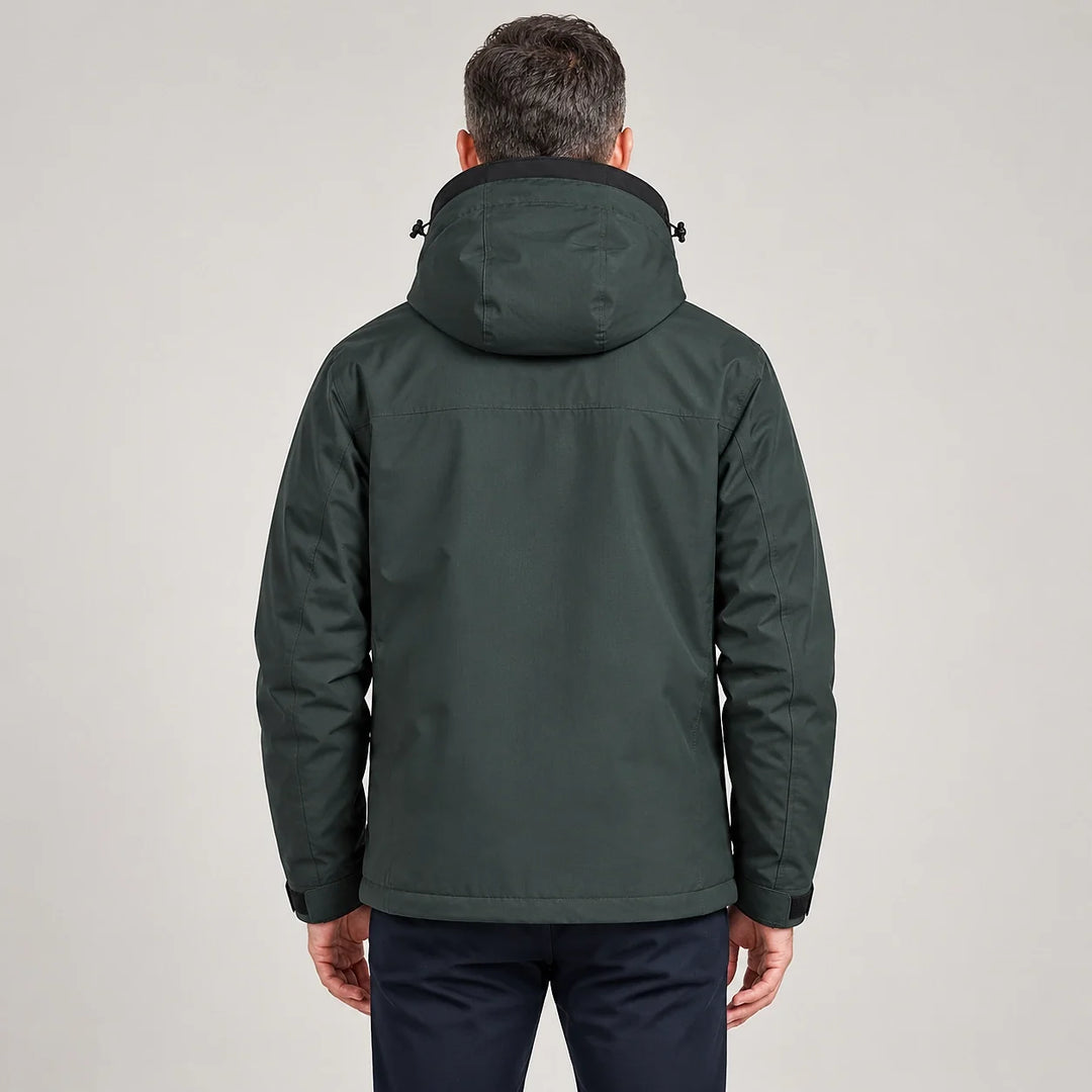 Draven Fleece Lined Jacket — Charcoal (apparel back)