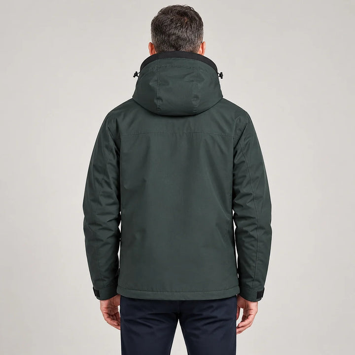 Draven Fleece Lined Jacket — Charcoal (apparel back)