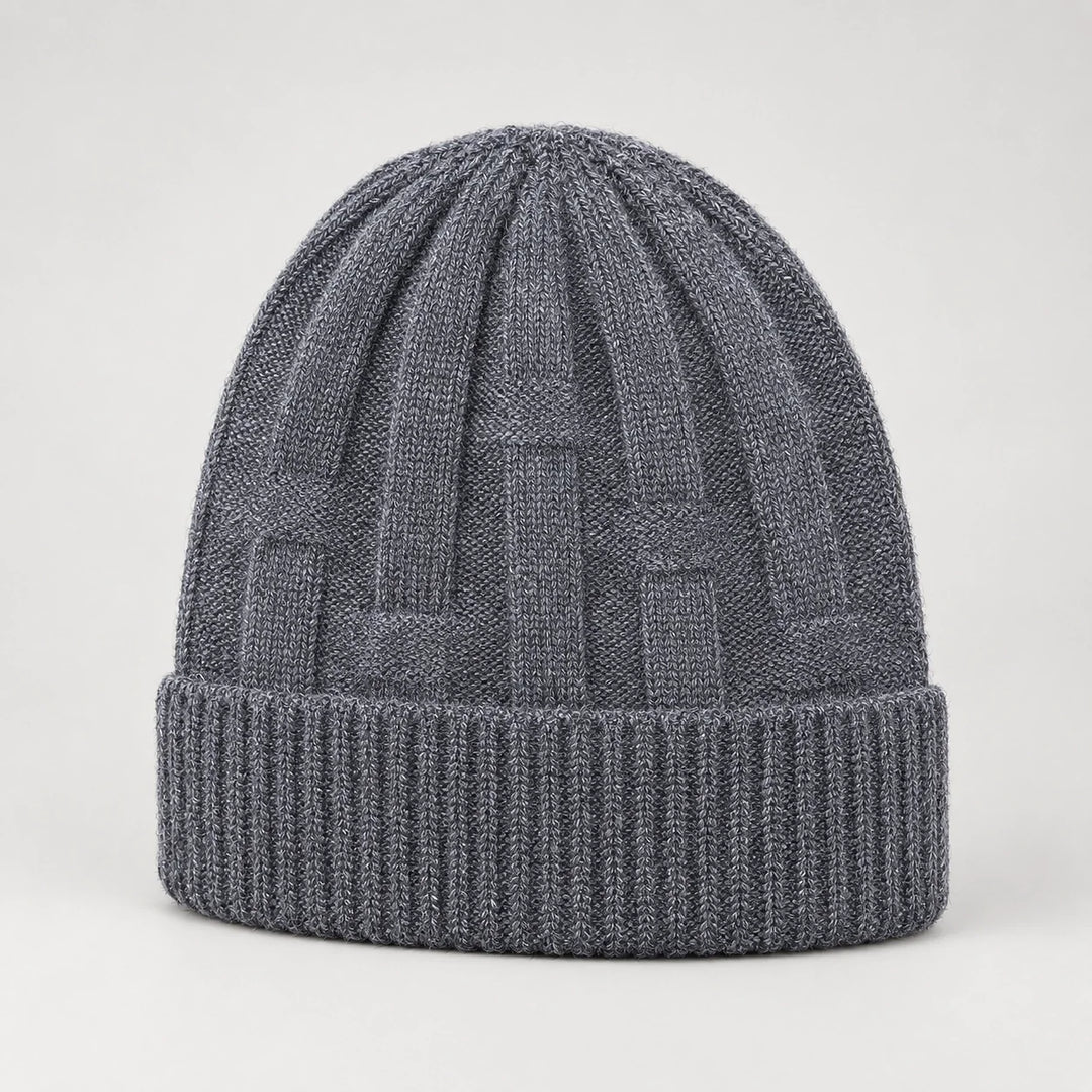 Drummond Wool Beanie — Dark Gray (headwear solo front)