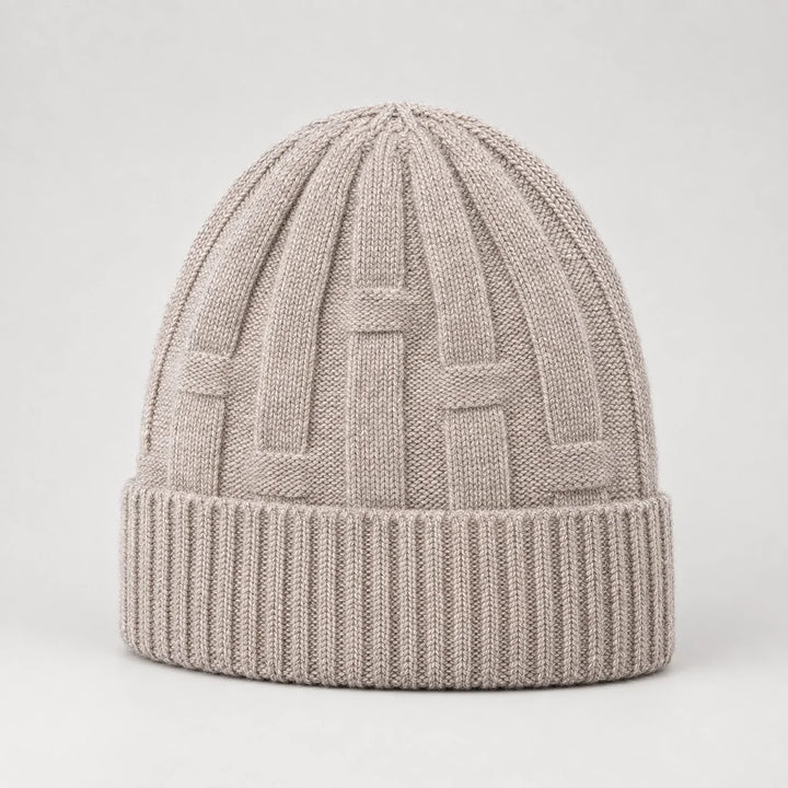 Drummond Wool Beanie — Khaki (headwear solo front)
