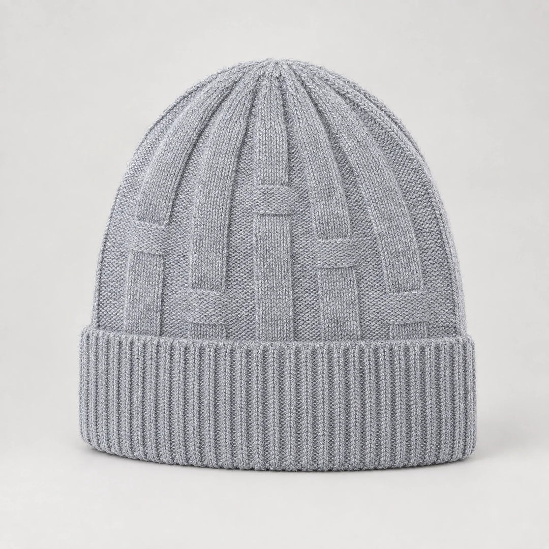 Drummond Wool Beanie — Light Gray (headwear solo front)