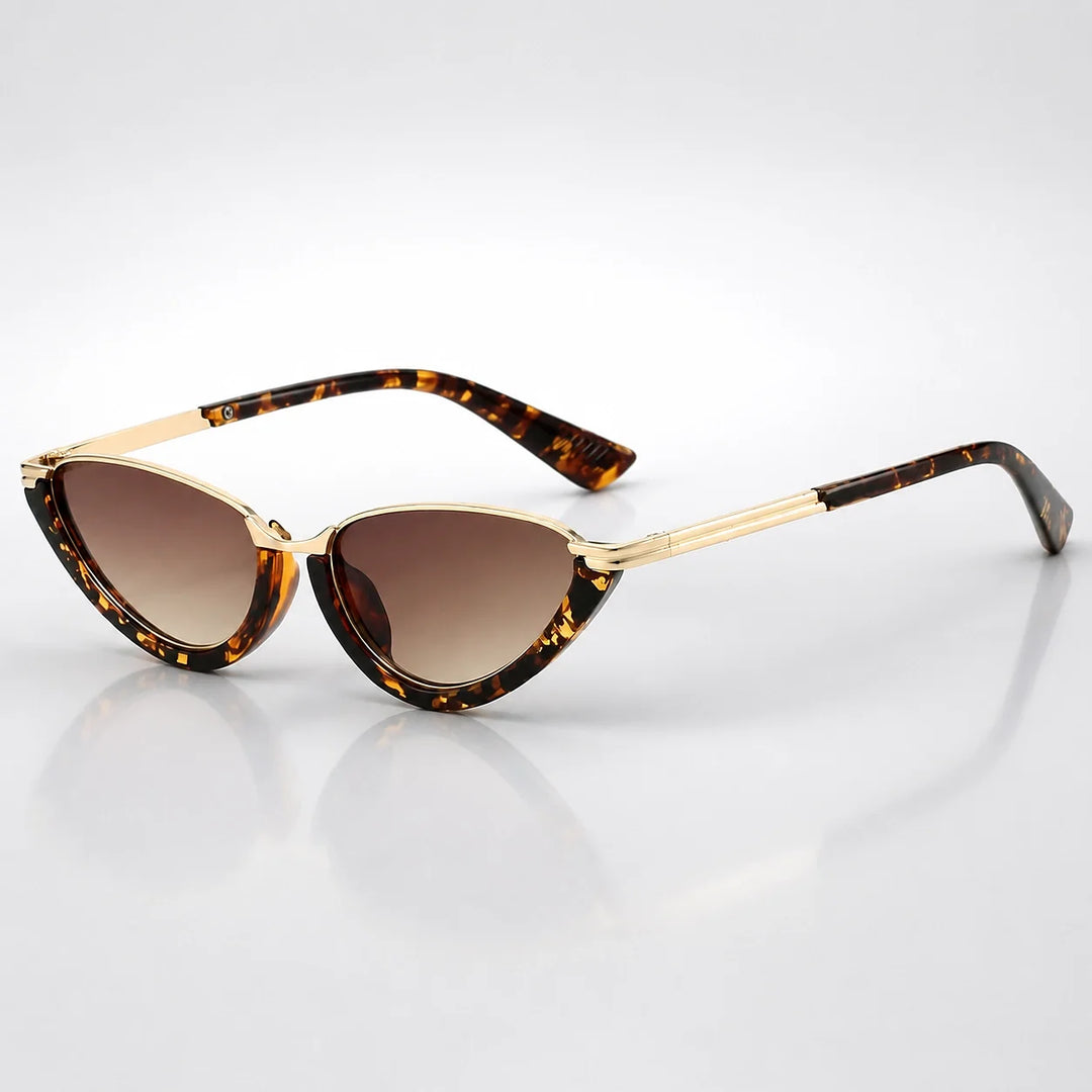 Dalvera Cat-Eye Sunglasses — Tortoiseshell Gold (sunglasses hero)