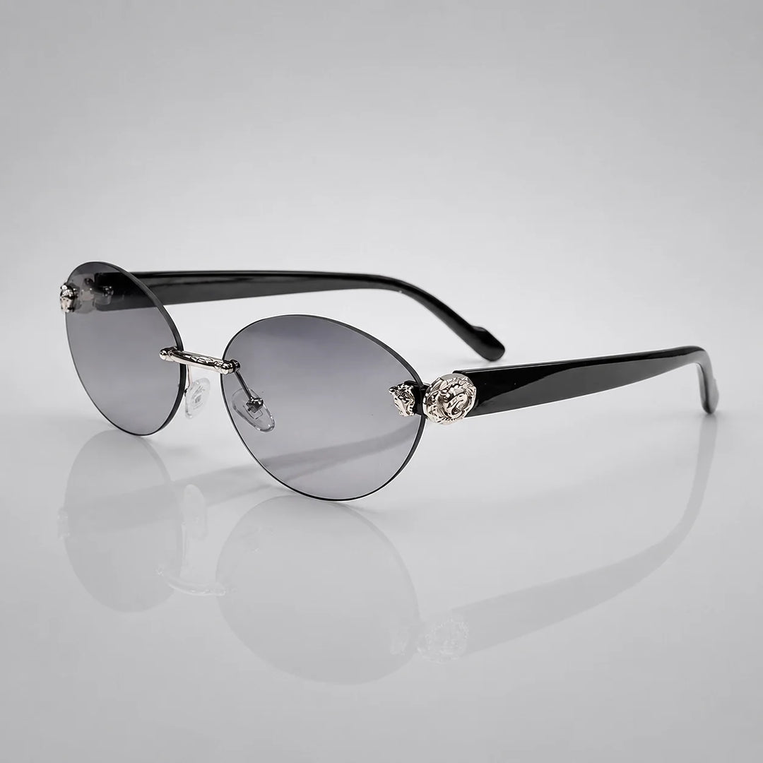 Quorra Medusa Sunglasses — 银框浅灰片 (sunglasses hero)