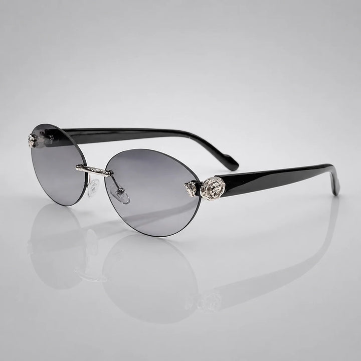Quorra Medusa Sunglasses — 银框浅灰片 (sunglasses hero)