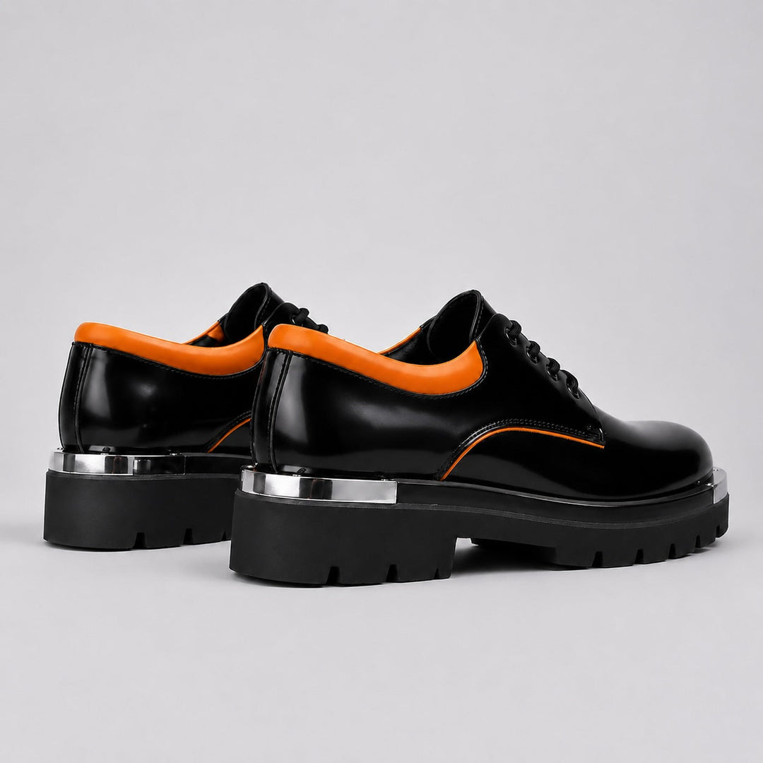 Varro Patent Leather Platform Oxfords