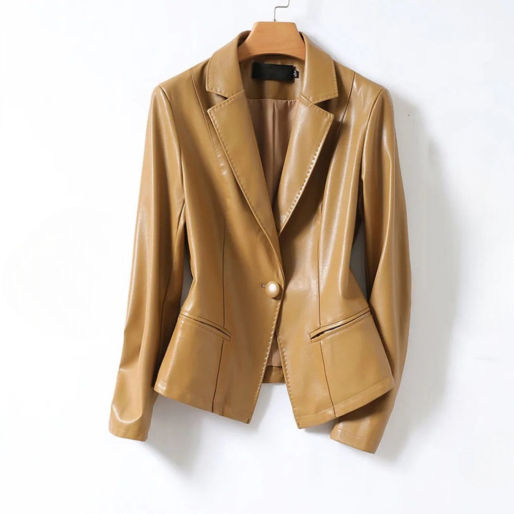 Vera Lambskin Leather Blazer - Jack Hafford