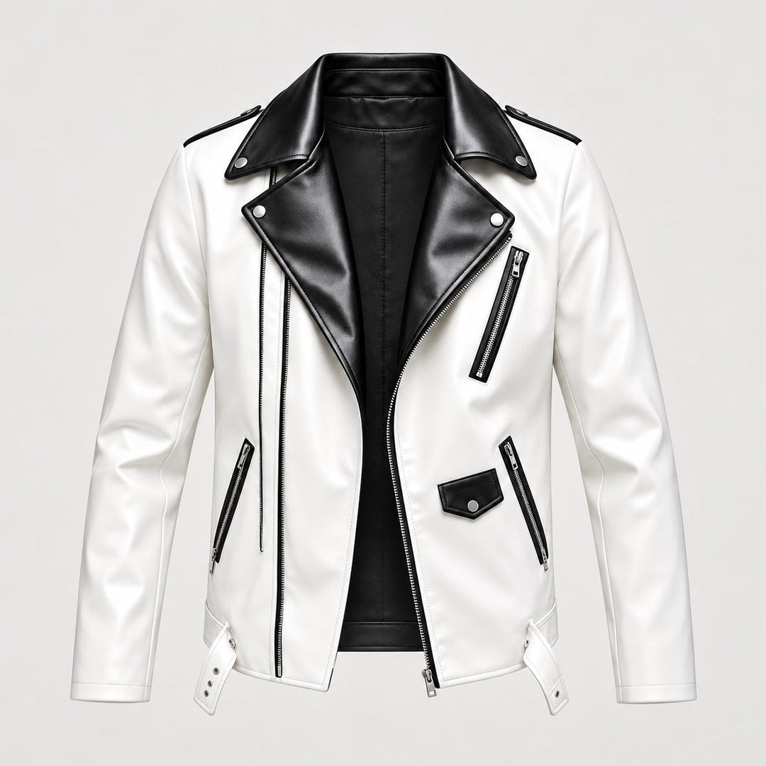 Revvo Leather Biker Jacket - Jack Hafford